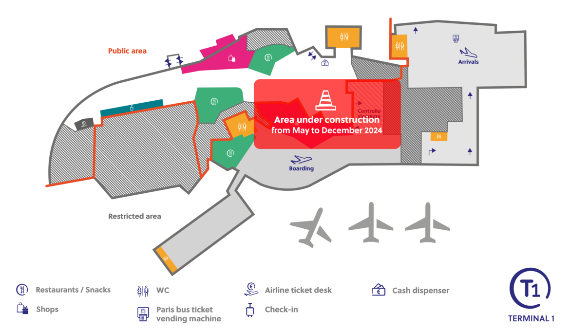 Maps of the airport Aéroport ParisBeauvais